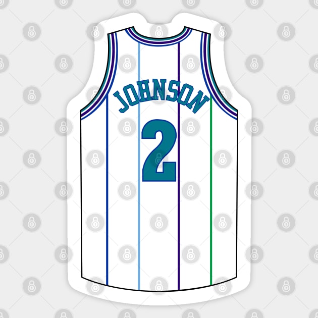 Larry Johnson Charlotte Jersey Qiangy Sticker by qiangdade